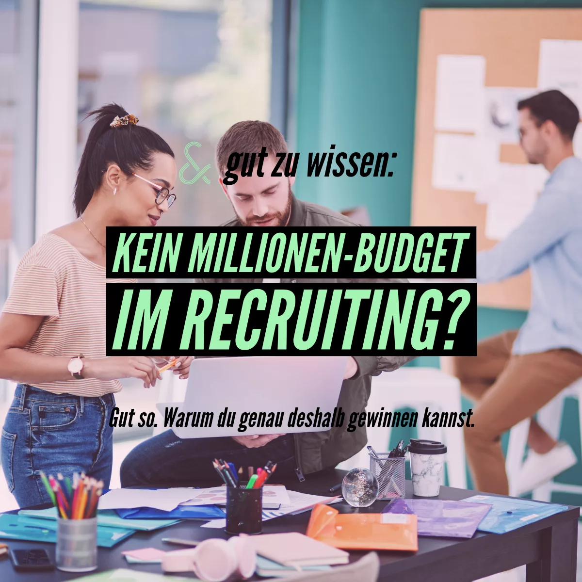 Kein Millionen-Budget im Recruiting? Gut so. Warum dein „kleiner“ Kanal gerade jetzt gewinnen kann.
