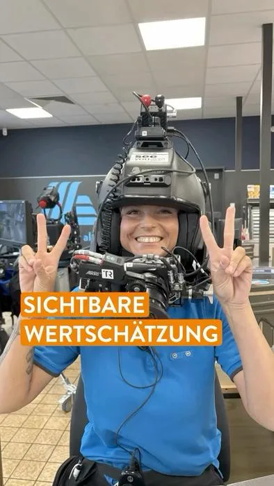 Smartphone-Mockup mit einem Social-Recruiting-Video